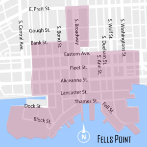 Fells Point Neighborhood Map