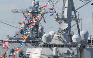 Navy Warships Docked in Baltimore for Fleet Week