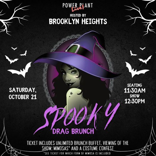 A flyer for the spooky drag brunch at Brooklyn Heights.
