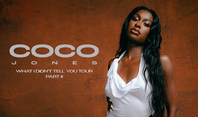 Coco Jones brings her electrifying energy to the stage for the thrilling "What I Don't Tell You" Tour Part 1. Immerse yourself in an unforgettable night of music and performance