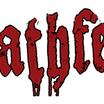 Deathfest logo in red and black.