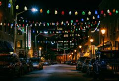 Little Italy comes alive as the streets are beautifully lit up with Christmas lights, adding an extra touch of charm to this already vibrant neighborhood. Exploring the lively city street becomes a magical experience as