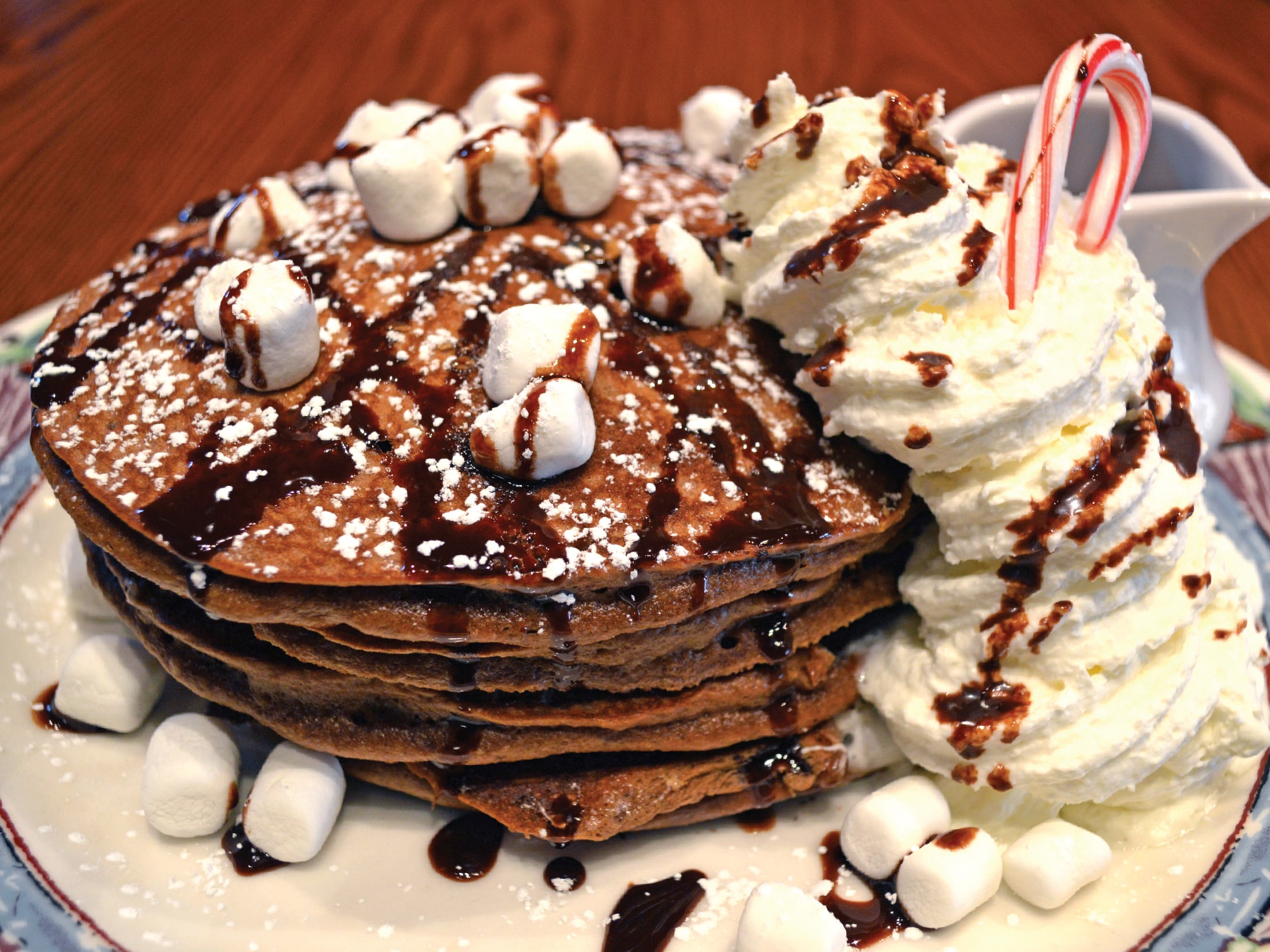 HOT COCOA PANCAKES